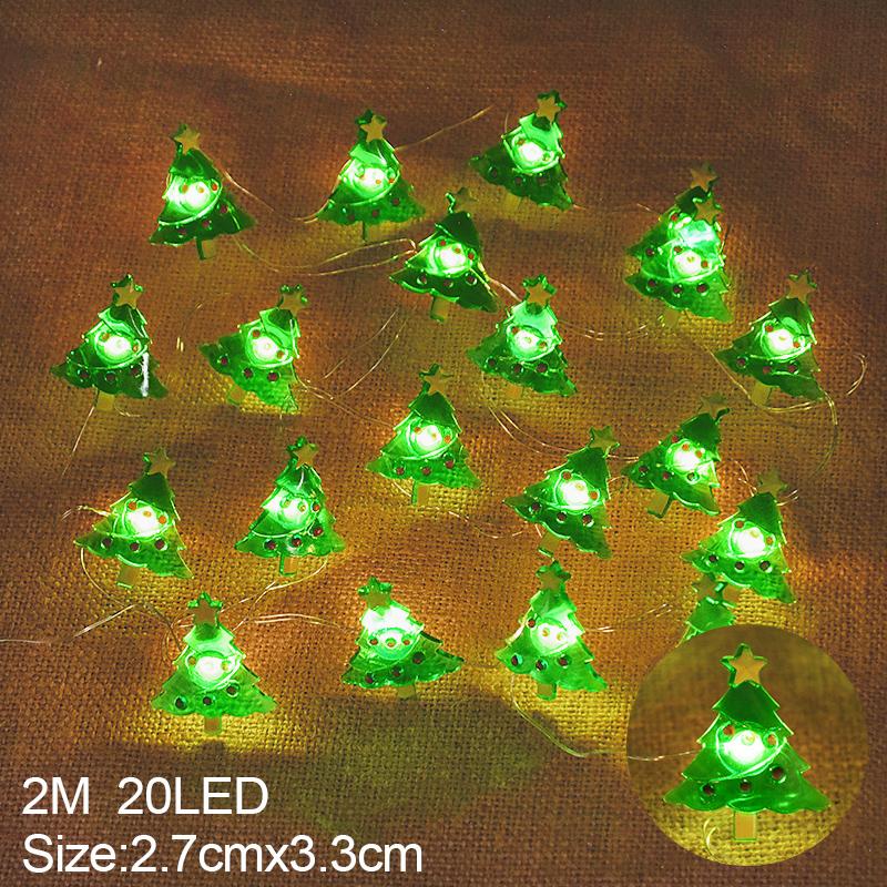 Santa Claus Snowflake LED Light String Christmas Decoration Home Christmas Tree Pendant Decoration Balcony Courtyard Decoration