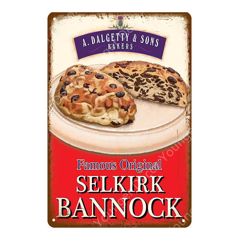 Food Bread Decor Ice Cream Milk Strawberries Pickles Waffles Ploughmans Metal Tin Signs Vintage Poster Wall Art Plaque YI-010