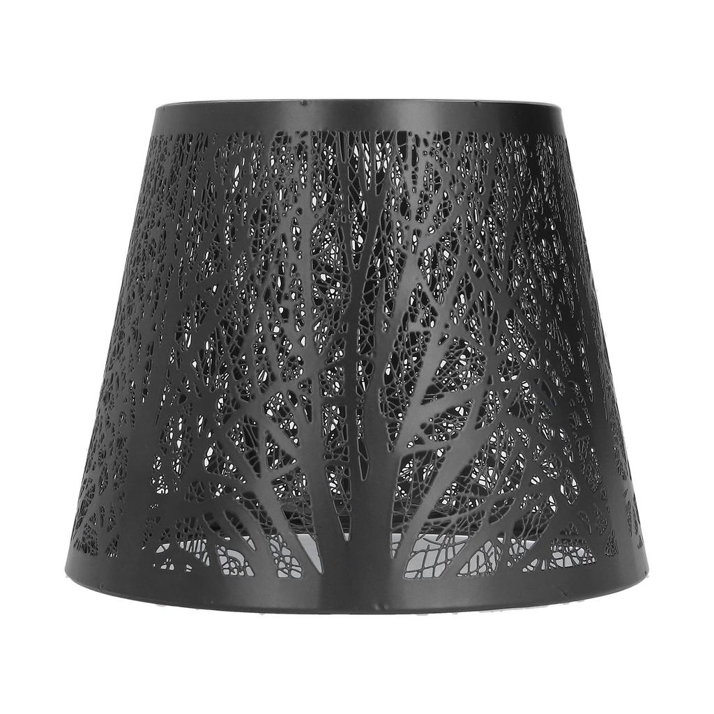 E27 E26 Lampenschirm Moderner Stil Schmiedeeisen Geschnitzt Wald Baumförmig Mini Lampenschirm Abdeckung für Tischlampe Schlafzimmer Nachttischdeko