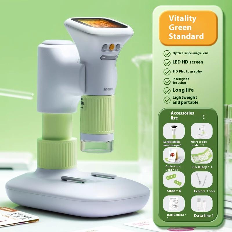 Children's Optical Microscope Scientific Experiment Portable Handheld Professional Can See Bacteria