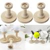 3Pcs Golf Tennis Ball Support Bracket Baseball Display Stand Wood Baseball Holder Softball Baseball Accessories Enduring