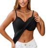 Women's Camisole With Bottom And Chest Pad, Sexy Oversized Underwear With Chest Pad