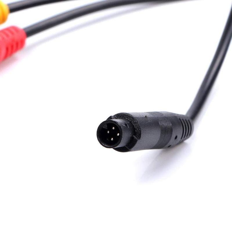 Bil Ryggekamera 4-Pin Hann til Hunn Kontakt For BMW RCA CVBS Ledning Signal Strømadapter Ledningsnett 1 stk