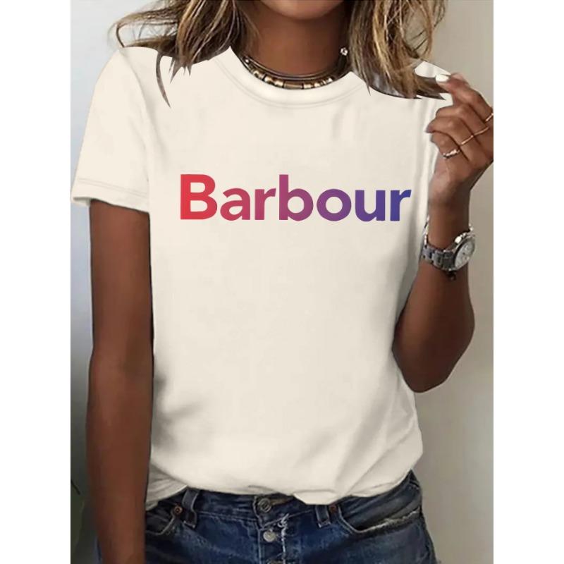 Ein neues Sommer-Kurzarm-T-Shirt im Damenstil mit Aufdruck