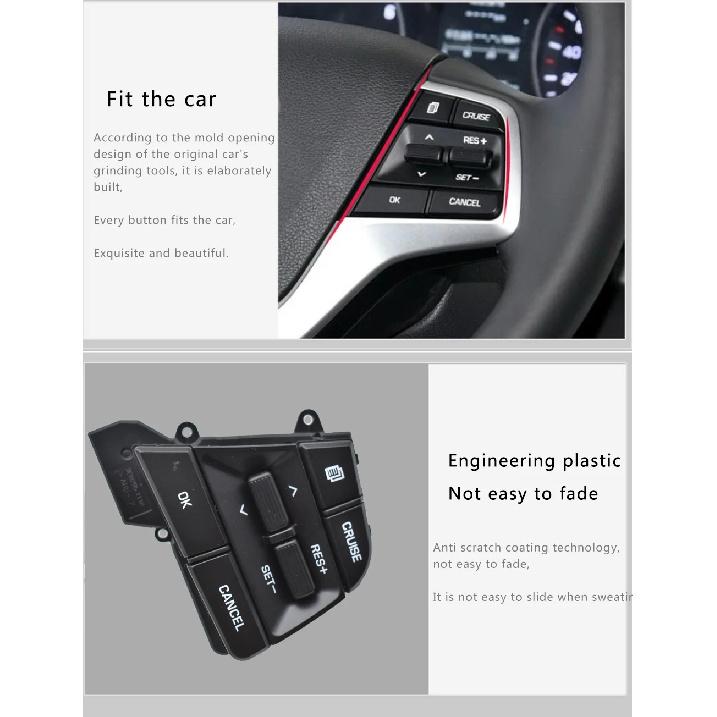 Steering Wheel Button For Hyundai Elantra 1.6L 2016 2017 2018 Buttons Bluetooth Phone Cruise Control Switch