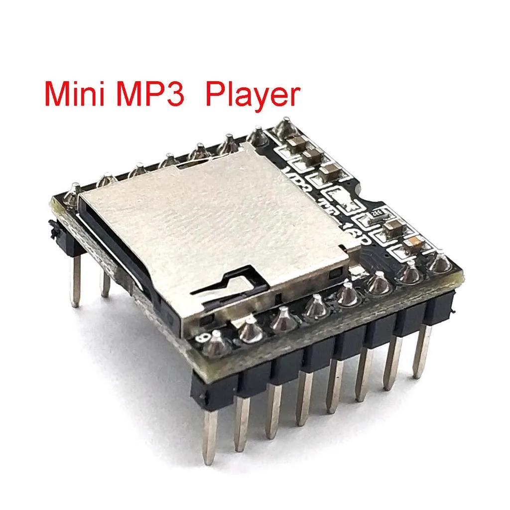 Mini MP3 DF Player Module Board MP3 Audio Voice Decode Board for Arduino Supporting TF Card U-Disk IO/Serial Port/AD DFPlayer