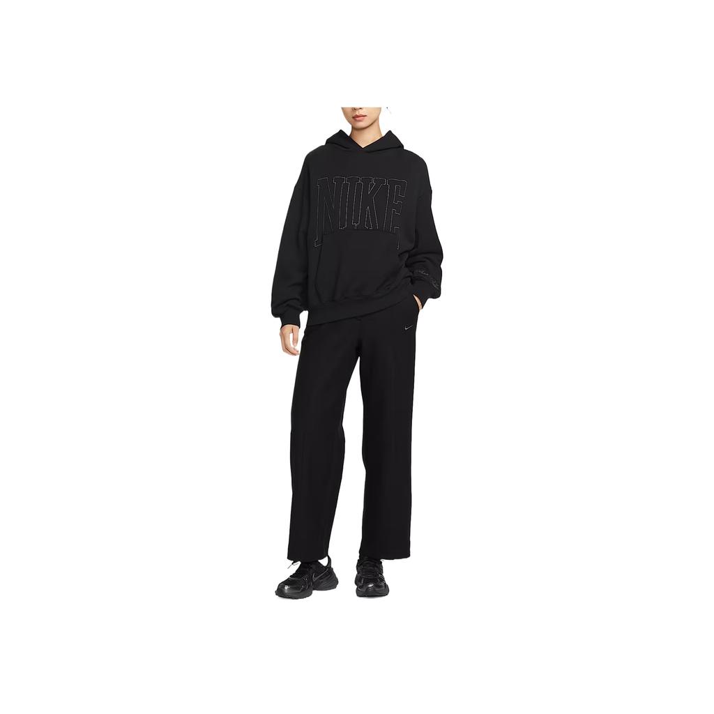 Nike Sportswear Solid Color Fleece Hidden Zipper Casual Pants Women Bottoms HV5142-010