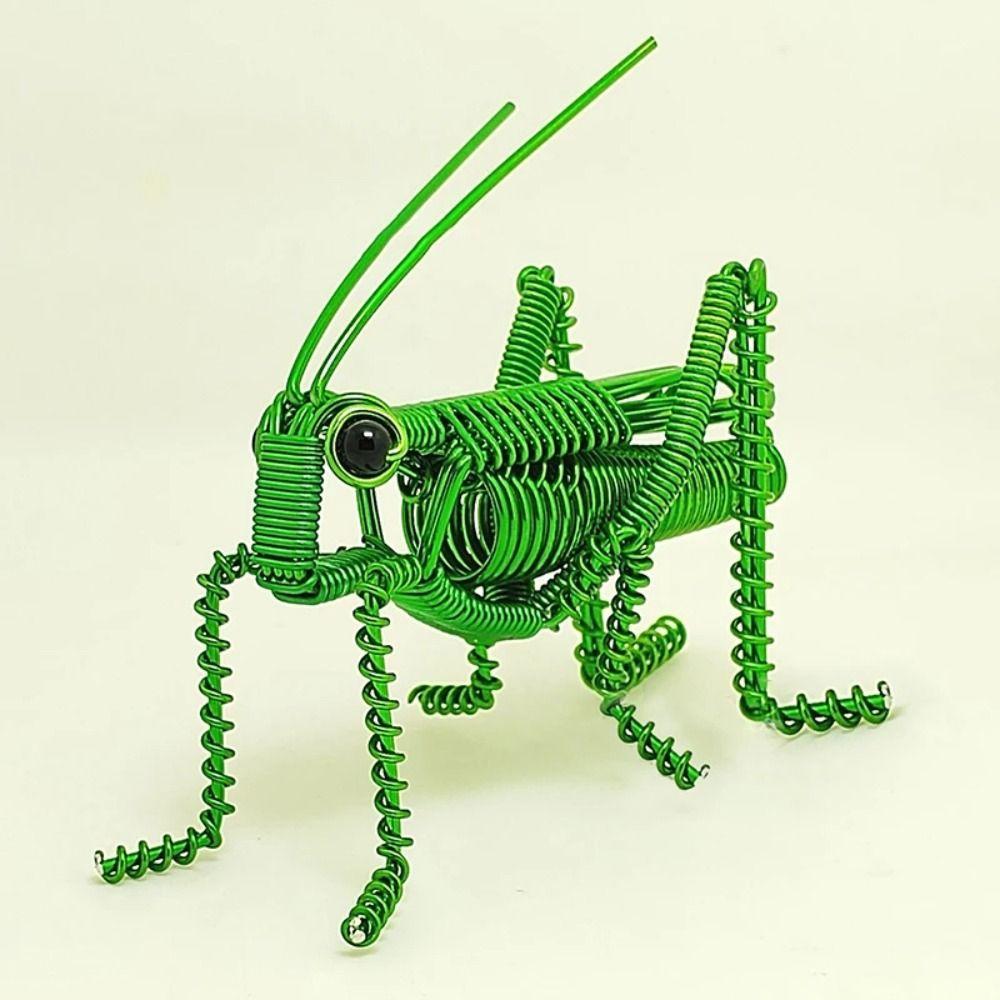 Lightweight Simulation Insect Statue Home Decor Metal Wire Mantis Model  for Bedroom