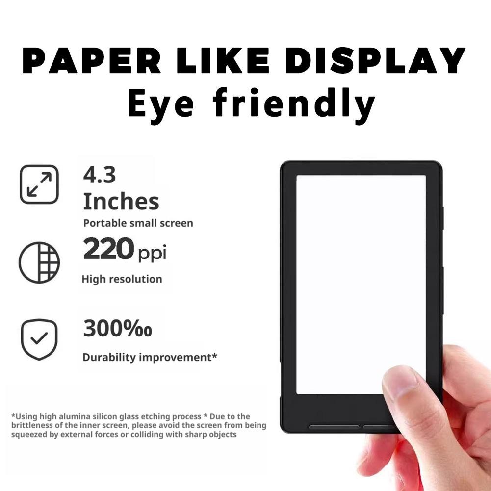 XTEINK X4 E-Book Reader, 4.3Inch Ink Screen, Magnetic, 220ppi, 650mAh, Portable for Daily Use Mini E-Book Gift For Readers