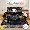 Moon Black Cat 3D Printed Duvet Cover Mysterious Animal Style Bedding Home Decor Soft Comfortable Luxury Quilt Cover Pillowcases