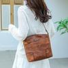 Multi-layer Bucket Bag Slant Bag Retro Shoulder Bag Light Luxury Fashion Versatile Multi-functional Slant