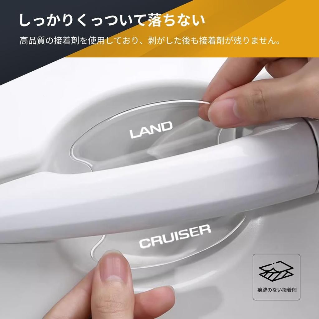 LUTU Door Handle Protector Parts, Land Cruiser 250, April 2024 Released Model, Exclusive Scratch