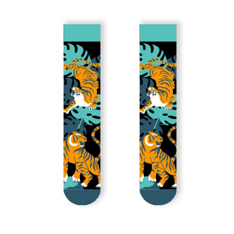 36-47 Sports Socks Trend Men'S Stockings Medium And High Socks Zhuji Socks Industry