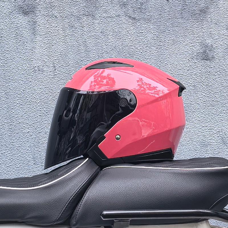 Helmet Motorcycle Open Face Capacete Para Motocicleta Cascos Para Moto Racing Motorcycle Vintage Helmets with Dual Lens JK-512