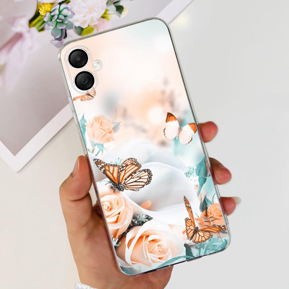 For Samsung Galaxy A06 Case SM-A065F New Luxury Painted Cover 6.7'' Soft Silicone Phone Case For Samsung A06 A 06 GalaxyA06 Bags