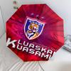 Johor Darul Ta'zim FC  Pattern, Automatic Folding Umbrella, Portable and Foldable Design, 8 Ribs, a Christmas or Birthday Gift.