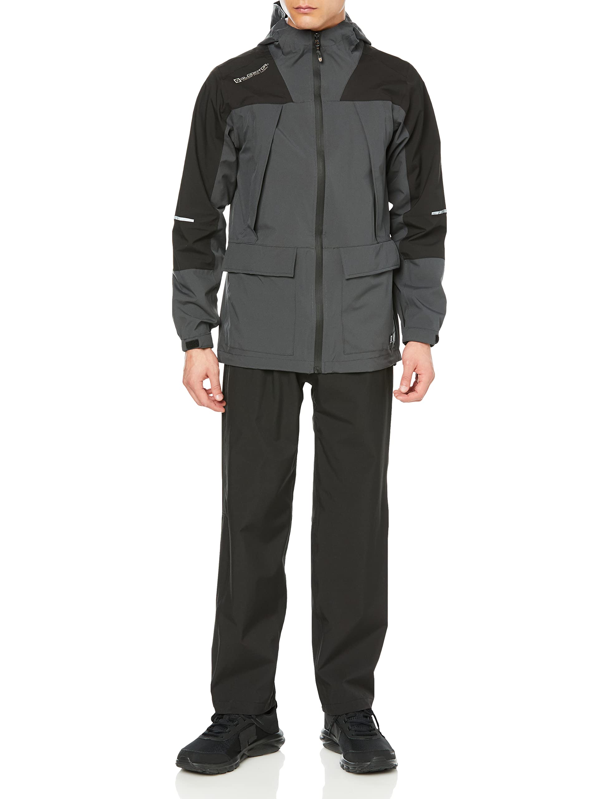 

4WAY stretch rain suit and bottom Charcoal SS [Cocos Nobuoka] G-5410 (top set) деревне вугілля