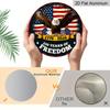 2D Flat 1pc Aluminum Independence Day-Themed Soaring Eagle Wall Decor 7.87 inches x 7.87 inches Patriotic Decor Suitable for hanging on front doors