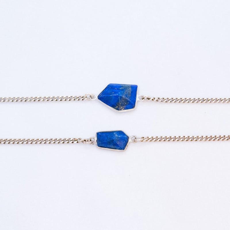HARANG HR 331B_Fünfeckiger Schliff Lapis Lazuli Armband