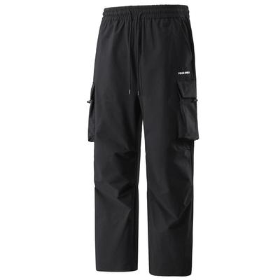 Übergröße 4XL-10XL Herbst Oversize Schwarze Cargohose für Herren Kleidung Wasserdicht Lässig Elastischer Bund Lange Hose