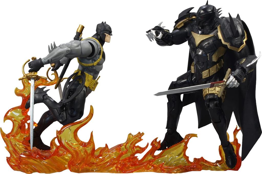 DC Multiverse DC Comics Curse of the White Night Batman vs 7 Inch Action Figure Black Batman/Azrael