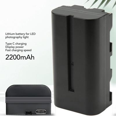 NP F550 Lithium Battery With Type C Charging Cable Dual Interface Fast Charging Battery For Video