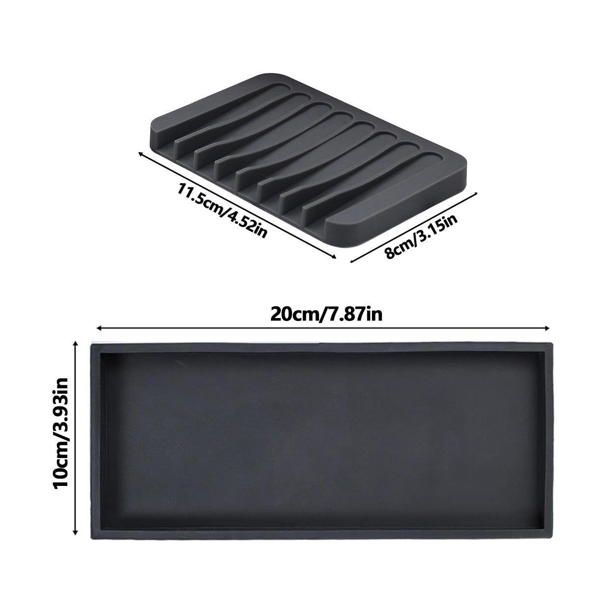 

Силиконовый поднос для туалетного столика и набор мыльниц Поднос для столешницы в ванной/кухне для свечей, дозатора мыла, парфюмерии, подставка для мыла