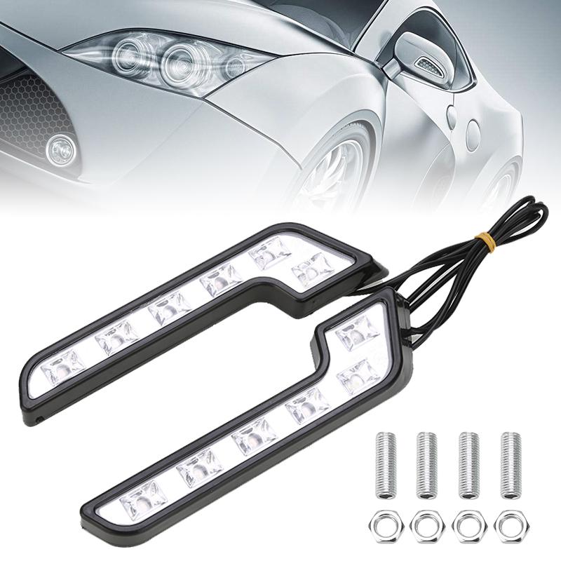 

Dagu 2x 6LED автомобильные дневные ходовые огни DRL противотуманные фары белые универсальные