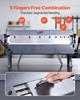 Box and Pan Brake, 610 mm/24 inch Sheet Metal Bending Brake,16-Gauge Mild Steel Capacity, 0-135 Degree Adjustable, Metal Bender Machine with 5