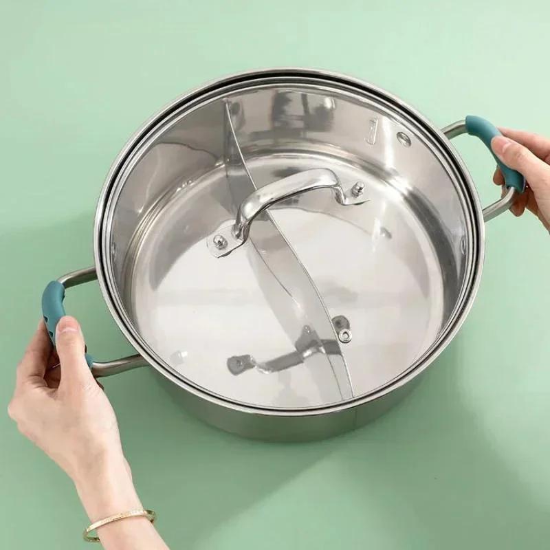 2Pc Silicone Pan Handle Cover Heat Insulation Covers Pot Ear Clip Steamer Casserole PanHandle Holder Non-slip Kitchen Tools LS