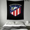 Club Atltico De Madrid Crest Threepiece Set 1 Duvet Cover 2 Pillowcase Without Core Bedding Set Soft And Comfortable