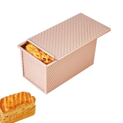 Carbon Steel Toast Loaf Pan Non-Stick Bar Bread Cake Brownie Mould Kitchen Rectangular Bakeware With Lid Baking Tool