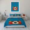 Orange camera design pattern. Bedding sets Duvet cover sets Duvet covers Pillowcases(1*Duvet Cover 2*Pillowcases without duvet insert)