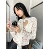 Vintage T Shirt Women Lace Lcae Up Shirt Hollow Out Y2k Tee Tops Fairycore 2000s Korean Style Tshirts Autumn Winter