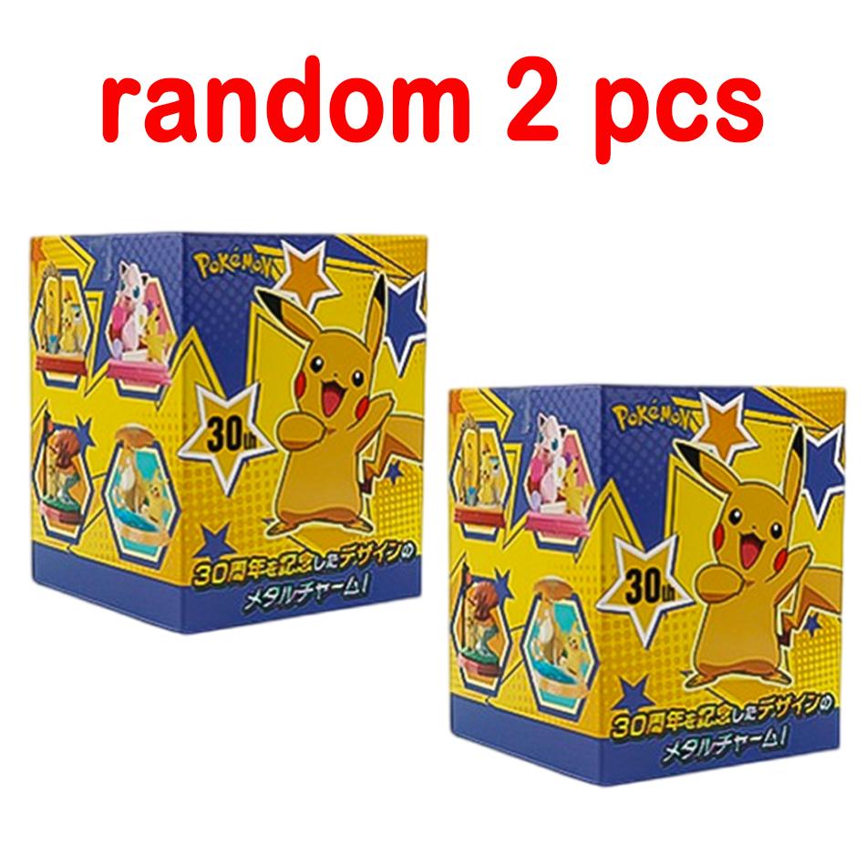 1-6pcs Pok É Mon Blind Box 30th Anniversary Commemorative Edition Pikachu Anime Models Desktop Decorations Pok É Mon Toys Gifts