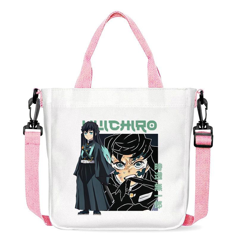 Japan Cartoon comicsTokito Muichiro Demon Slayer Print Canvas Bag Fashionable Everyday Shoulder Bag Crossbody Bag for Women 7555