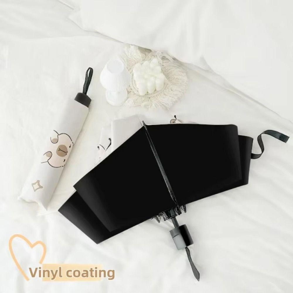 Lightweight Dual-use Folding Umbrella Capybara Automatic Sun Umbrella Automatic Umbrella Couple