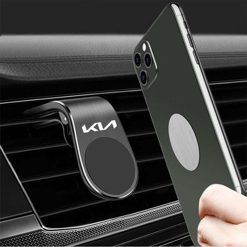 2026 Heißer Autoaufkleber Magnetischer Auto-Handyhalter Lüftungsgitter-Magnetbefestigung GPS-Smartphone-Handyhalter Für KIA RIO 2 3 4 5 Xline x lin