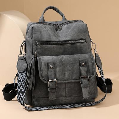 Dual Shoulder Bag - Soft Leather Dual-purpose Single Shoulder Bag - Large Capacity Commuter Backpack - Women's Bag