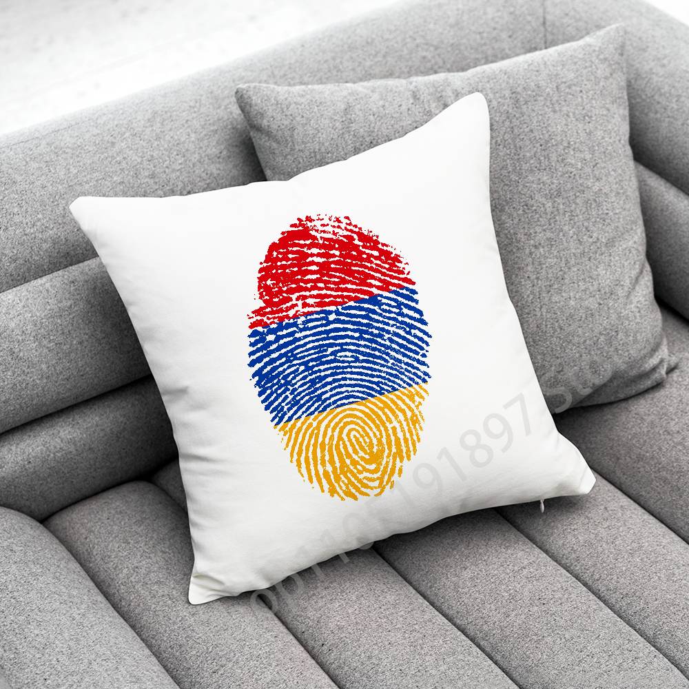 Armenia Flag Passport Logo Throw Pillow Case For 45x45cm 40x40cm 30x30cm 50x50cm 55x55cm Square Home Pillowcase Case