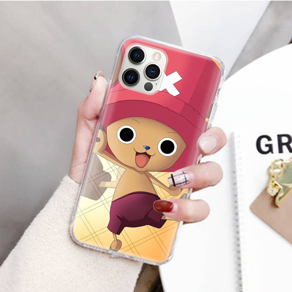 JW63 One Piece Chopper Transparent Case for Samsung A04 A14 A23 M33 M53 Realme 10 9 C35 C55 VIVO Y02 X80 Infinix Hot 30 Note 11 Tecno Spark 8P Pro