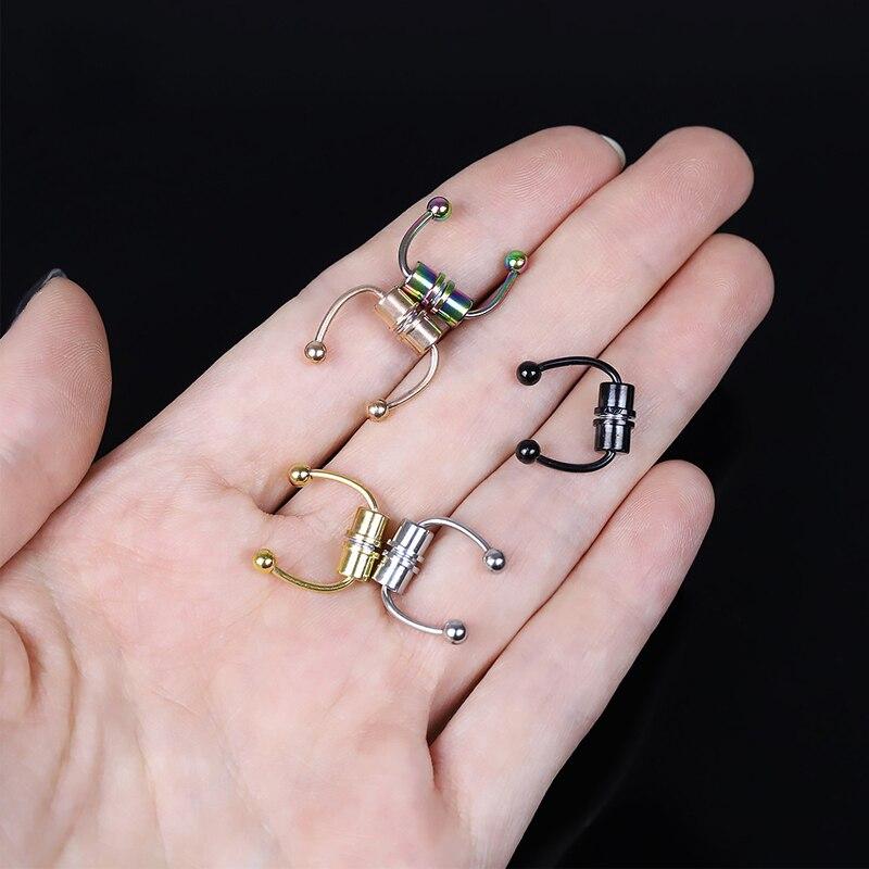 Segment falešného přepážkového kroužku Helix Tragus Faux Clicker nepropichující magnetický