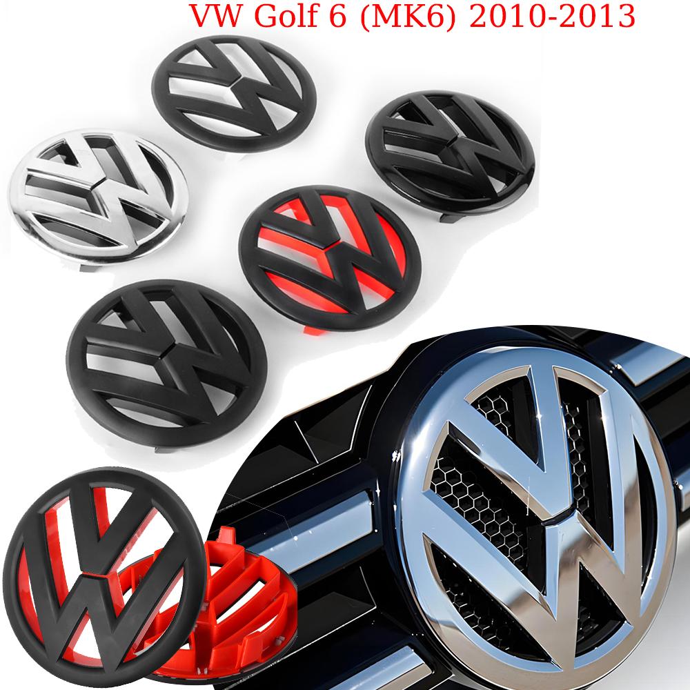 DIG1 2pcs/set Silver Original Replace type Car Rear Trunk Badges Lid Emblem Front Rear Logo For VW Golf 6 (MK6) 2010-2013 Accessories