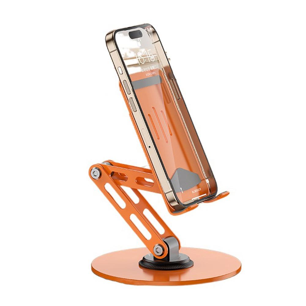 Folding Mobile Phone Holder Stand 360 ° Rotating Table Cell Phone Stand Mobile Phone оранжевый