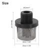 288716 Inlet Strainer Airless Paint Sprayer Strainer Reduces Clogging Removes Debris 3/4 Inch Inlet Screen Black And Silver