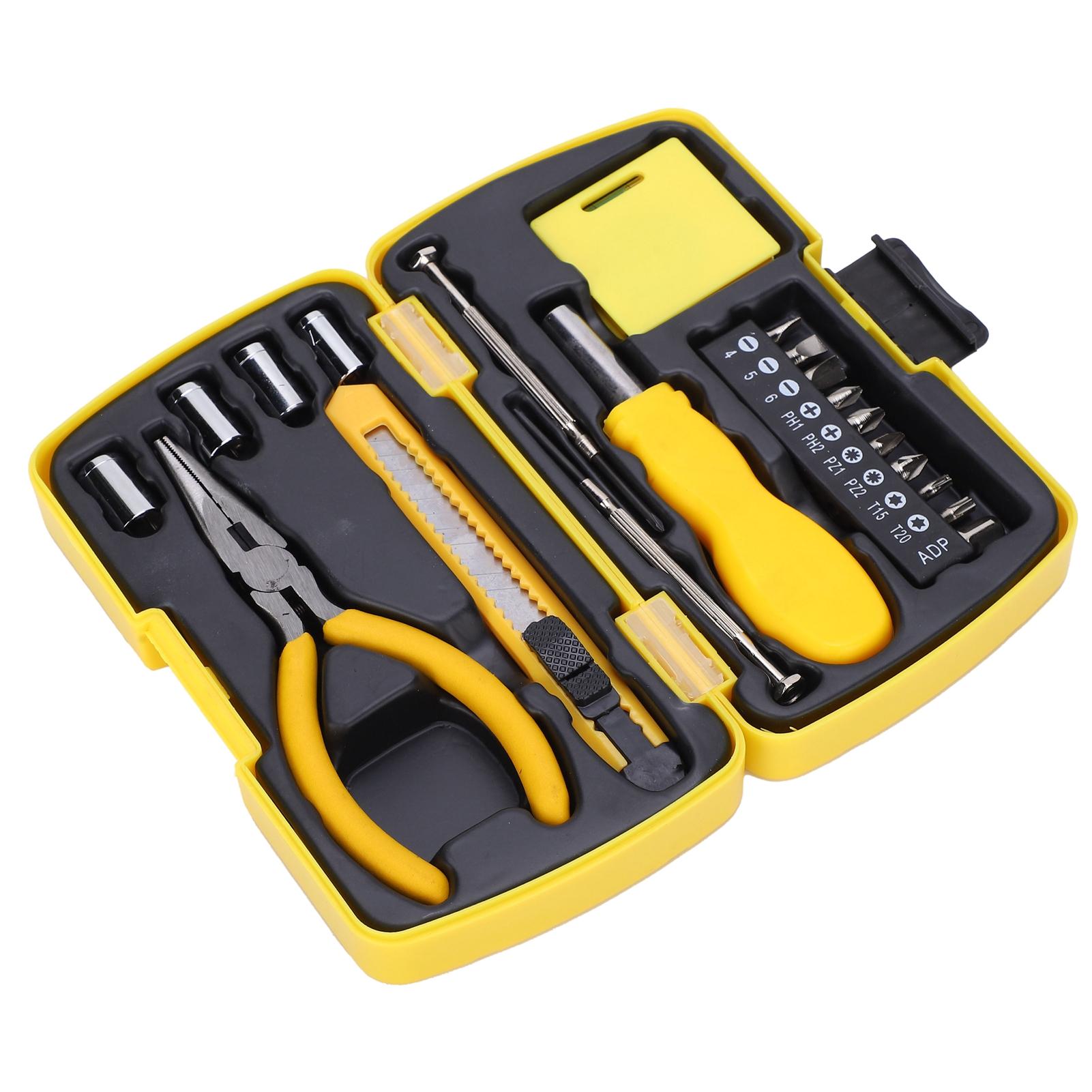 

Набор ручных инструментов для дома Набор отверток из углеродистой стали, торцевых ручек, бит, рулетка, нож