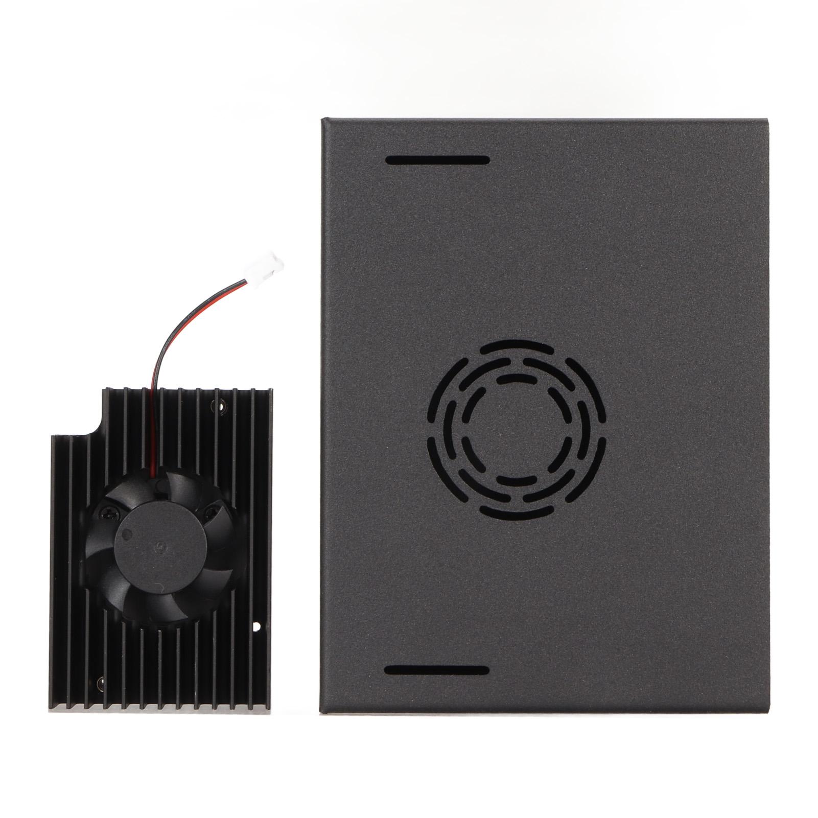 

Металлический корпус с охлаждающим вентилятором Защита IP30 Лучший отвод тепла для платы VisionFive2