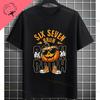 Funny Aura Energy 67 Battery Graphic TShirt with Six Seven Meme Desgin Short Sleeve Pure Cotton Round Neck Casual Tshirt