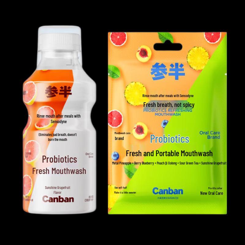 Cansan Sunshine Grapefruit Probiotic Mouthwash Value Pack