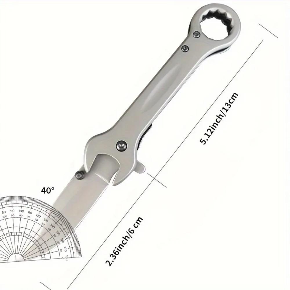 Integrierter Multifunktionsschlüssel, Outdoor-Klappmesser, Messer aus hochhartem Edelstahl, tragbare Multifunktionstasche,